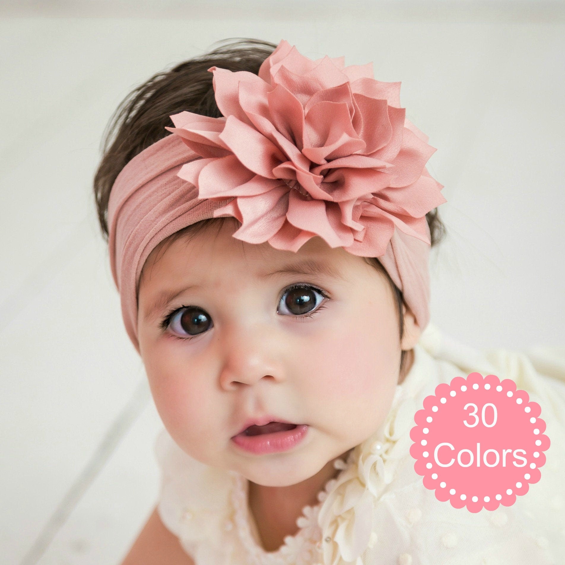 big flower headbands for babies