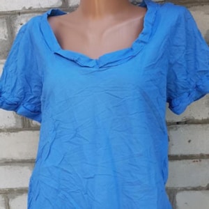 Fat Face Blue Women&#39;s Cotton Blouse Size 40