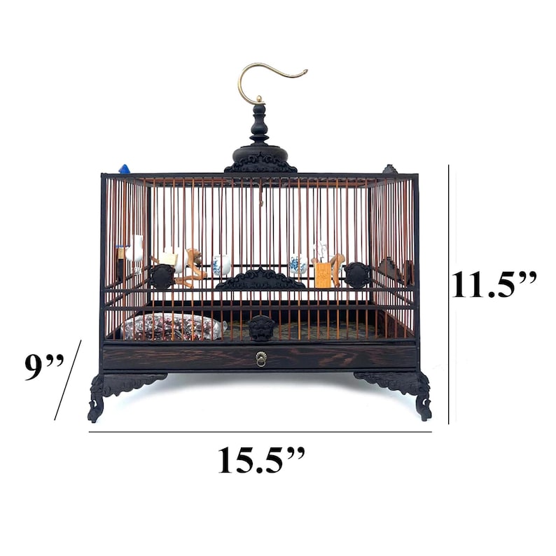 Visual Reference: DIY Wood Bird Cage Kit Handcrafted Decorative Bird Cage Asian