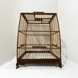 DIY dekorative Vogelkäfig Bambus Vogelkäfig handgefertigtes rustikales Vogelhaus hängendes Vogelhaus einzigartiges Geschenk für ihn