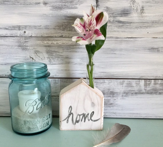 Test Tube Flower Vase Bud Vase Farmhouse Decor White Etsy