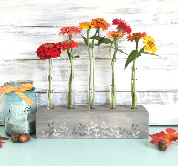 Test Tube Flower Vase Fall Decor Thanksgiving Table Etsy