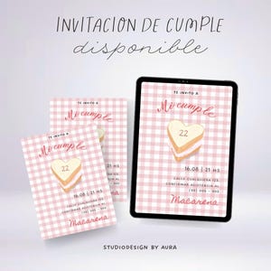 Convite de cumpleaños Girly
