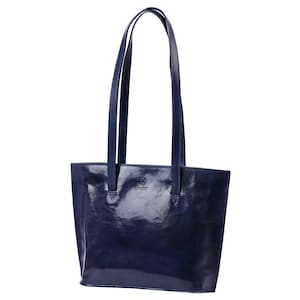 Einkaufstasche aus italienischem Leder | Handgemachte Braune Schulter Geldbörse | Echtleder Handtasche für Damen | Klassische Bürotasche | Hergestellt in Italien