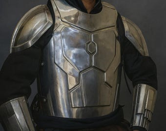Silver Mandalorian Costume Armor | Full Medieval Suit | Star Wars Cosplay Outfit | Wearable Metal Mandalorian Armor Set