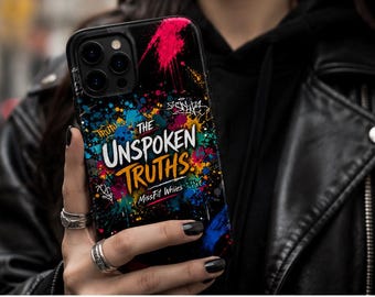 語られざる真実 グラフィティ スマホケース – マグネット式耐衝撃ストリートアートカバー