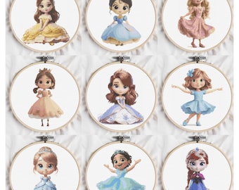 Princess Cross Stitch Pattern: Fantasy DIY Home Decor (PDF Downloadable Chart)