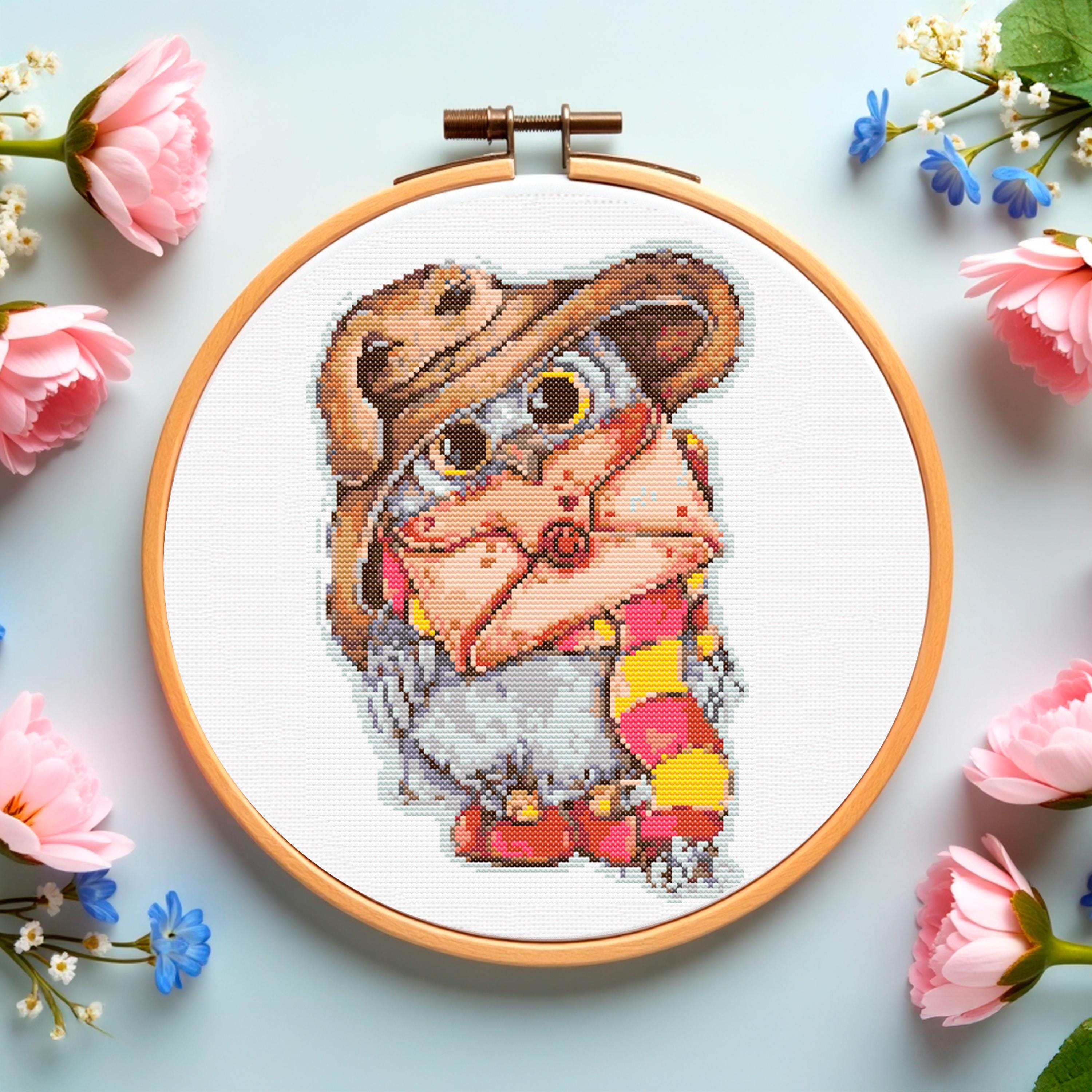 Wizard Owl Cross Stitch Pattern: Magic School Inspired Embroidery (PDF Pattern