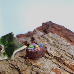 Candy Sprinkle Hippo Keychain: Handmade Polymer Clay Animal Charm
