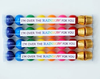 I'm Over The Rainbow For You Printable Tags - anna and blue paperie
