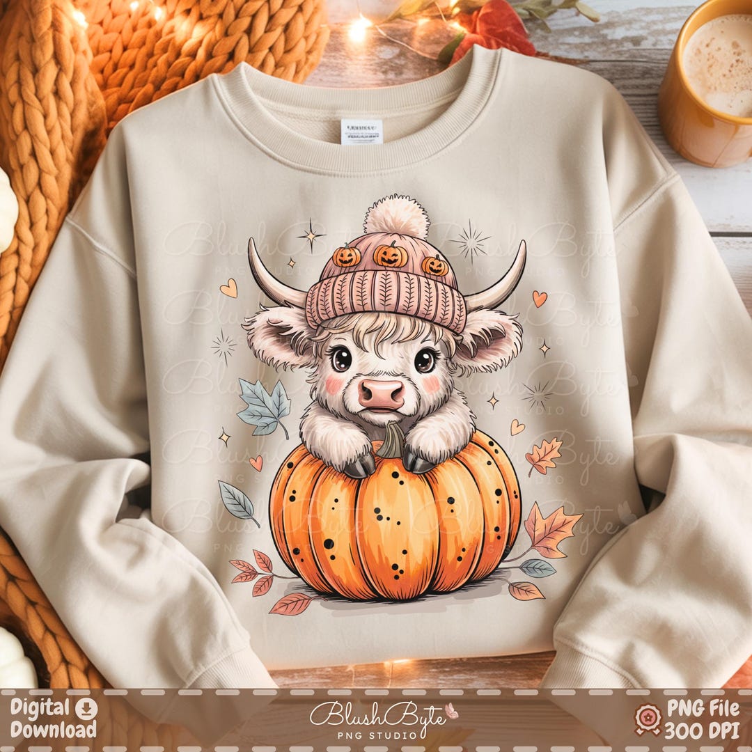 Cute Highland Cow Halloween PNG – Farm-spooky Sublimation Clipart - Etsy