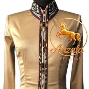 Western Show Shirt Western showmanship Jacket Women Showmanship Jacket Western pleasure horse show Jacket Show Jacket Equestrian Show Shirt