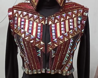 Strass Western Showmanship Jacka - Ridbolero Set