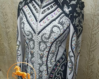 Women's Western Showmanship Jacket: Ultrasuede, Swarovski Crystals