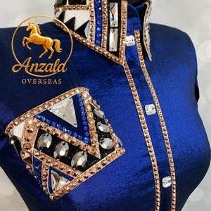 Western Show Shirt Western showmanship Jacket Women Showmanship Jacket Western pleasure horse show Jacket Show Jacket Equestrian Show Shirt