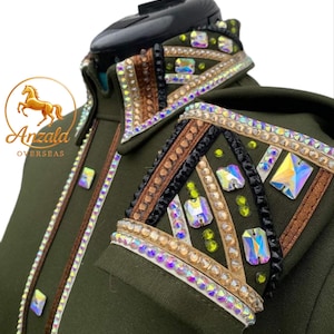 Equestrian Showmanship Jacket: Ultrasuede, Crystal Embellishments