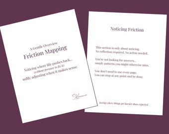 Friction Mapping: A Gentle Way to Understand Why Things Feel Hard (Printable & reMarkable PDF)