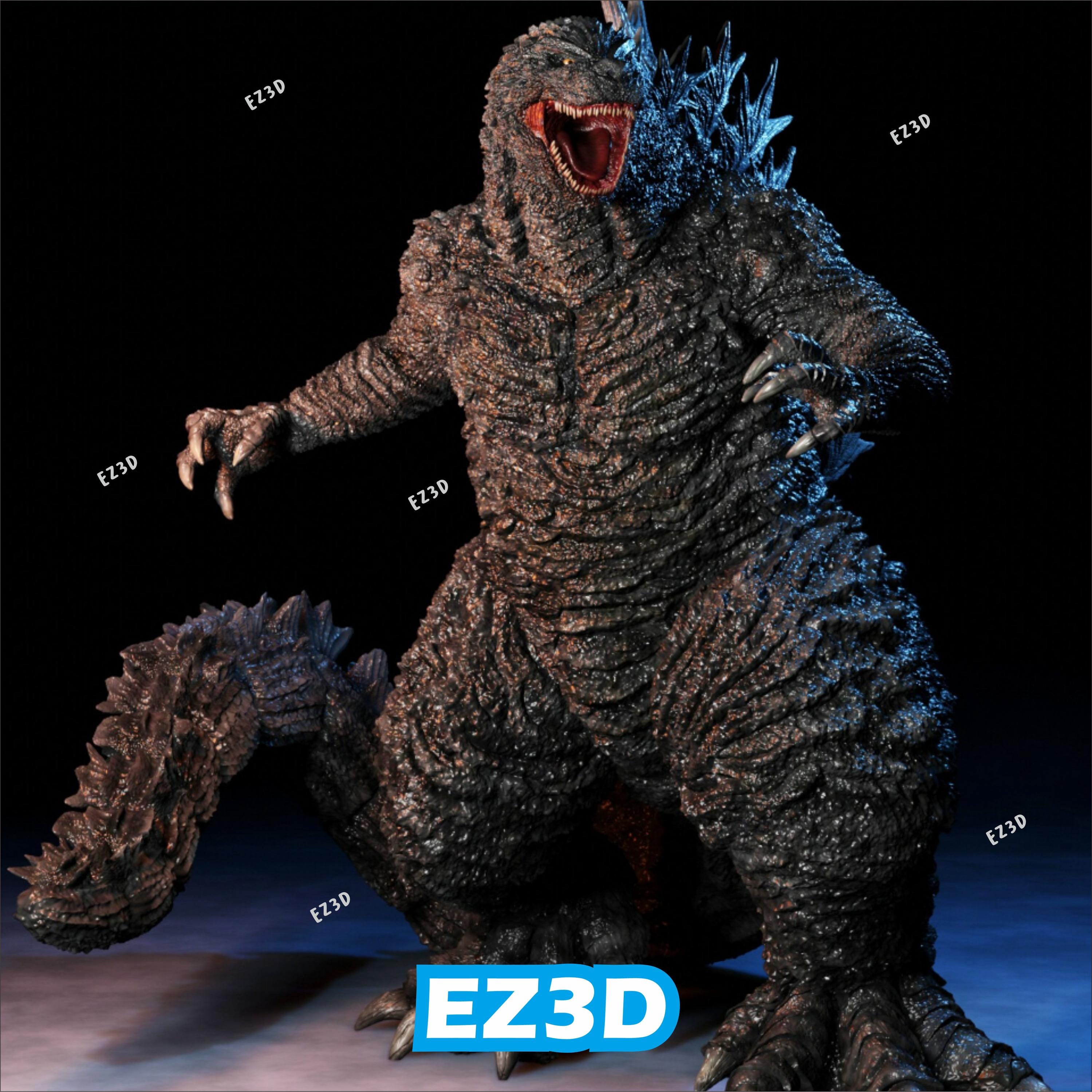 ゴジラ　完成品　3Dプリント モンスター-ゴジラ