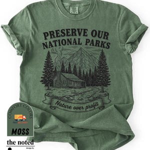 Vintage Protect Our National Parks T-Shirt, Protect Our Parks Tee, Unisex Garment-Dyed T-shirt, Nature, Public Lands, Wildlife