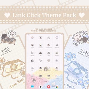 Link Click / Shiguang Dailiren Theme Pack | Icons + Wallpapers | IOS/Android | Phone/Tablet