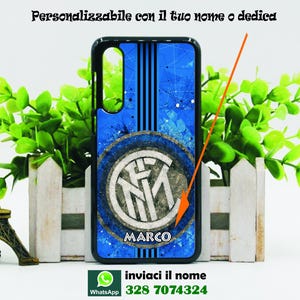 Cover personalizzata con la tua immagine preferita e il nome calcio Inter per tutti i modelli samsung stampa indelebile risoluzione HD
