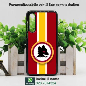 Cover personalizzata con la tua immagine preferita e il nome calcio roma per tutti i modelli samsung stampa indelebile risoluzione HD