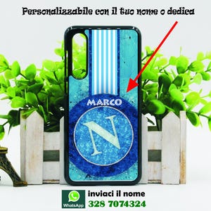 Cover cellulare personalizzata con la tua immagine e il nome calcio Napoli per modelli xiaomi redmi poco stampa indelebile risoluzione HD
