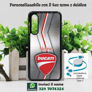 Cover cellulari personalizzata con la tua immagine preferita e nome ducati moto auto per tutti i modelli samsung stampa indelebile in HD