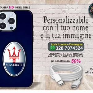 Cover cellulari personalizzata con la tua immagine preferita e il nome auto maserati per tutti i modelli samsung stampa indelebile in HD