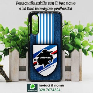 Cover cellulare personalizzata con la tua immagine e nome calcio sampdoria per modelli xiaomi redmi poco stampa indelebile risoluzione HD