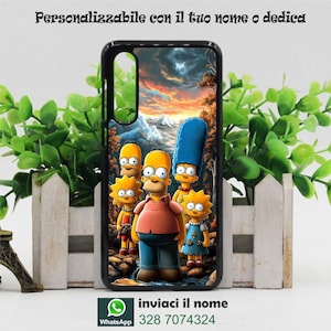 Cover magnetica con magsafe personalizza con la tua immagine foto cartoni simpson per iphone 8 XS XR 11 12 mini 13 14 15 16 Plus Max
