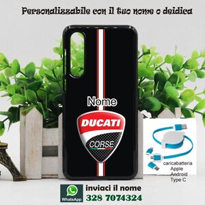 Cover cellulari personalizzata con la tua immagine preferita e nome ducati moto auto per tutti i modelli samsung stampa indelebile in HD