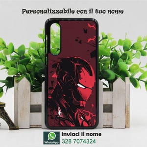 Cover cellulari personalizzata con la tua immagine preferita e il nome ironman supereroi per tutti i modelli samsung stampa indelebile in HD