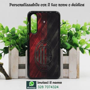 Cover cellulare personalizzata con la tua immagine e il nome calcio milan per modelli xiaomi redmi poco stampa indelebile risoluzione HD