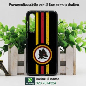 Cover personalizzata con la tua immagine preferita e il nome calcio roma per tutti i modelli samsung stampa indelebile risoluzione HD