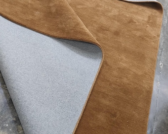 Alfombra de estilo escandinavo color marrón camel / Alfombra moderna de felpa sólida / Alfombra minimalista tejida a mano para sala de estar / Alfombra decorativa color caramelo neutro