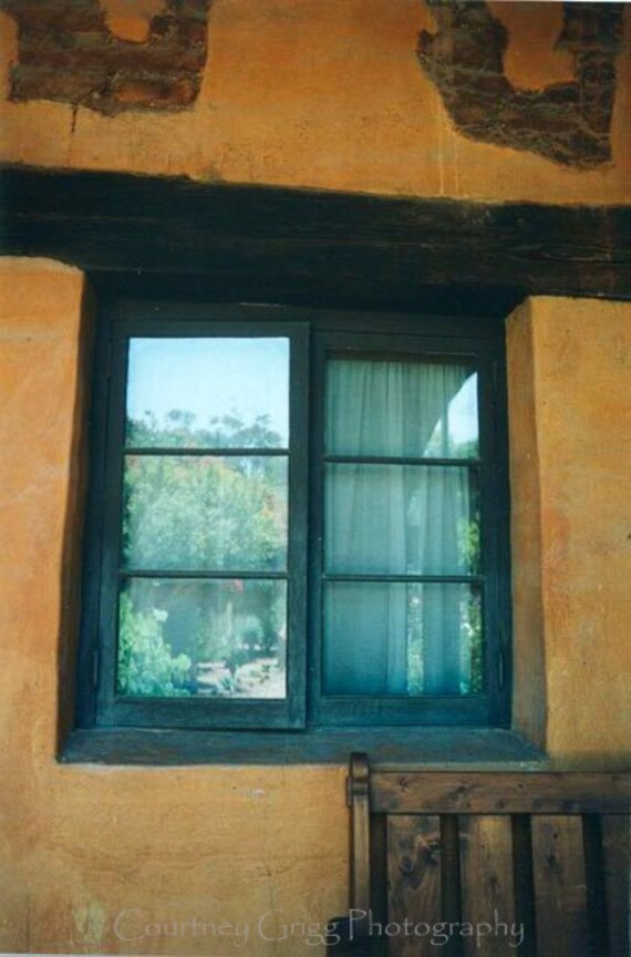 Items similar to Garden Window at the Mission San Juan Capistrano (9" x