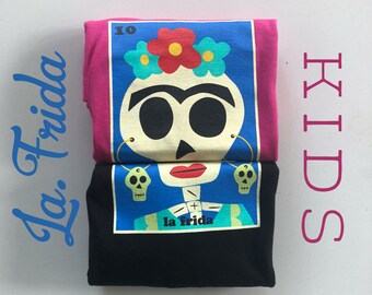 Kids "La.Frida" Sugar Skull Tee