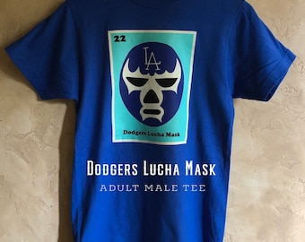 Adult Dodgers Lucha Mask Tee