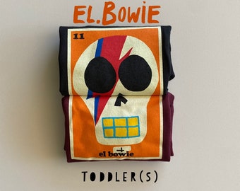 Toddlers "el.bowie" (David Bowie) Sugar Skull Tee