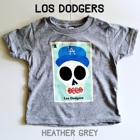 Los angeles dodgers Skull T-Shirt Short t-shirt quick drying t-shirt black  t-shirts for men