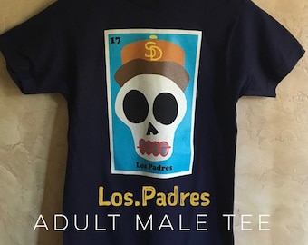 Adult "Los Padres" Sugar Skull Baseball Tee