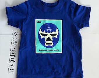 Toddlers' "Dodgers Lucha Mask" Tee