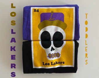 Toddlers "Los.Lakers" Sugar Skull Tee