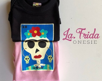 La.Frida Onesies ( Frida Kahlo Sugar Skull )