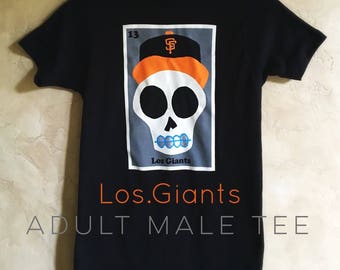 Men's "Los Giants" Sugar Skull Adult Tee's