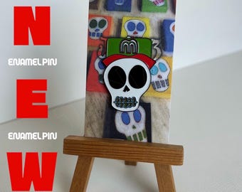 Mexicano Soft Enamel Pin: Black Metal Jacket Pin