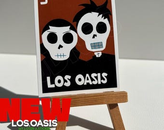 Los.Oasis 4 Inch Loterìa Sticker(s)