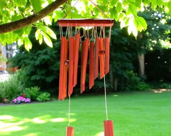 Handmade Bamboo Wind Chime – Relaxing Sounds in Multiple Colors | Natural Garden & Patio Decor