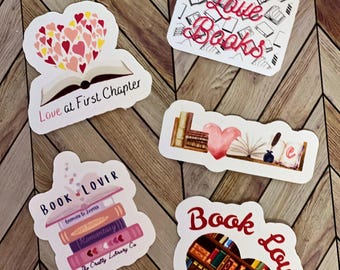 Book Lover Sticker: Bookish Kindle, Laptop, Water Bottle Accessory